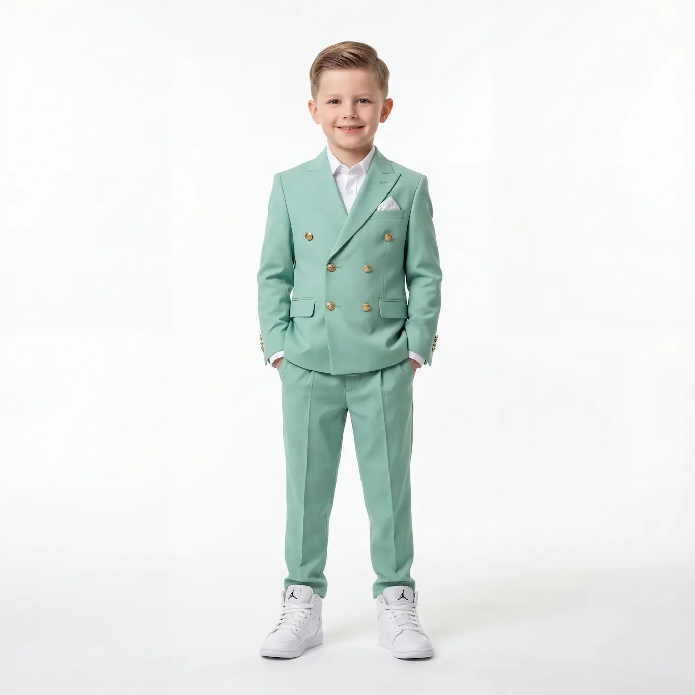 Golden Buttons Boys Suit
